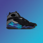 Air Jordan 8 Retro 'Aqua' - Black/Multi Color