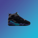 Air Jordan 8 Retro 'Aqua' (PS) - Black/Multi Color