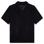 All Over Crochet Shirt - Jet Black