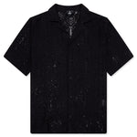 All Over Crochet Shirt - Jet Black