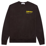 Fleece Workshop Crewneck - Chocolate Torte/Solar Power