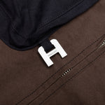 Panelled Worker Jacket - Brown