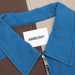 Panelled Worker Jacket - Brown