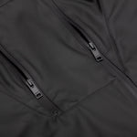 Rubber Coated Hoodie - Black