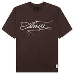 Amiri Stitch Tee - Shaved Chocolate