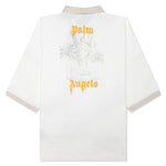 Angel Pencil Polo S/S - Off White/Light Orange
