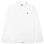 Ape Head One Point Oxford Shirt - White