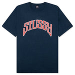 Arched Pigmented Dyed Tee - Navy