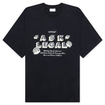 Arr Ask Legal Skate S/S Tee - Black/White