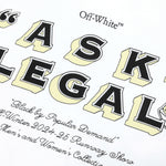 Arr Ask Legal Skate S/S Tee - White/Black