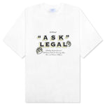 Arr Ask Legal Skate S/S Tee - White/Black