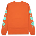 Awake Block Out Logo L/S Tee - Orange