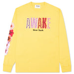 Awake Bloom Logo L/S Tee - Yellow