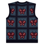 Awake Butterfly Sweater Vest - Blue/Red
