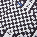 Awake Camp Collar Checkerboard Logo Shirt - Black