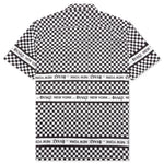Awake Camp Collar Checkerboard Logo Shirt - Black