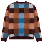 Awake Checkered Mohair Sweater - Brown