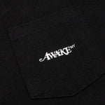 Awake Classic Logo Pocket L/S Tee - Black
