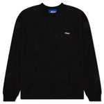 Awake Classic Logo Pocket L/S Tee - Black