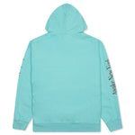 Awake Classic Outline Logo Paneled Embroidered Hoodie - Teal