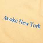 Awake Classic Outline Logo Paneled Embroidered Sweatpants - Mustard