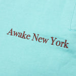 Awake Classic Outline Logo Paneled Embroidered Sweatpants - Teal