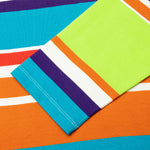 Awake Embroidered Logo L/S Striped Tee - Lime Green