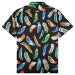 Awake Feathers Silk Shirt - Black