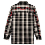 Awake Heavyweight Barbed Wire Back Flannel - Black