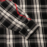 Awake Heavyweight Barbed Wire Back Flannel - Black