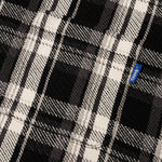 Awake Heavyweight Barbed Wire Back Flannel - Black