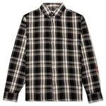 Awake Heavyweight Barbed Wire Back Flannel - Black