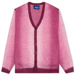 Awake Mohair Ombre Striped Cardigan - Fuchsia