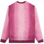 Awake Mohair Ombre Striped Cardigan - Fuchsia