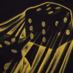 Dice Printed Rayon Camp Shirt - Black