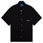 Dice Printed Rayon Camp Shirt - Black