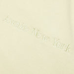 Embroidered Logo Quarter Zip Sweatshirt - Ivory