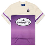 King Logo S/S Jersey - Cream/Purple