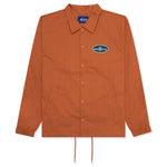 King Logo Twill Coaches Jacket - Rust