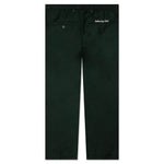 Lightweight Wool Elasticated Woven Pant - Forest Green