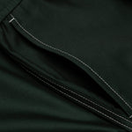 Lightweight Wool Elasticated Woven Pant - Forest Green