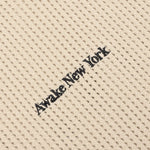 Open Knit Embroidered Polo - Cream