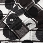 Awake Polka Dot Flannel Shirt - Black