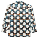 Awake Polka Dot Flannel Shirt - Dusty Blue