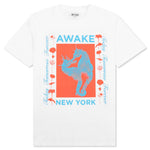 Awake Seahorse Tee - White