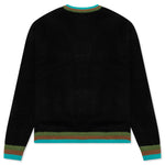 Awake Striped Mohair Cardigan - Black