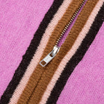 Awake Striped Mohair Cardigan - Pink