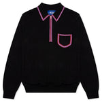Awake Sweet Memory Knit Polo - Black