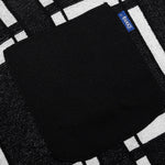 Awake Windowpane Short Sleeve Cardigan - Black/White