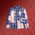 Awake NY x Jordan Flannel - Blackened Blue/Boarder Blue/Sail
